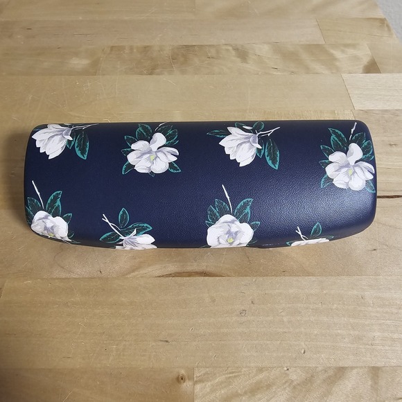 Draper James Eyeglass Hard Case Blue  White Floral Lined Case Only - Picture 1 of 5